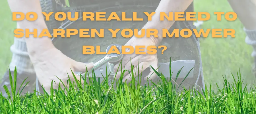 sharpen your mower blades