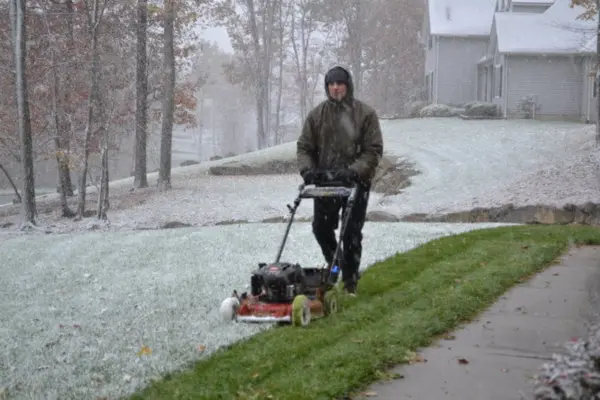 lawn maintenance in winter